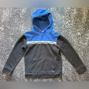 PUMA Hoodie Youth Medium Black / Blue